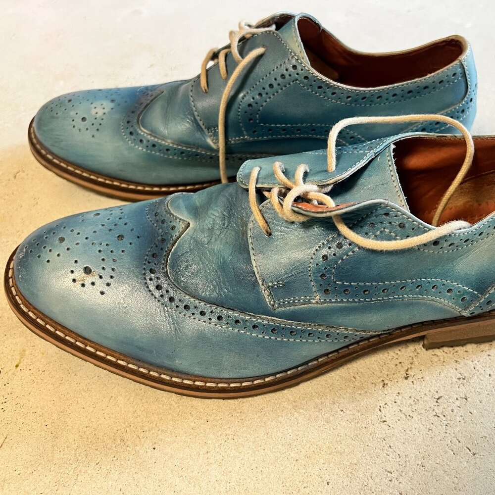 Ben Sherman Wingtips Brogues M7 W9 Blue